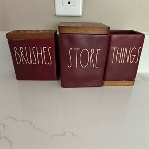 RAE DUNN bathroom accessories